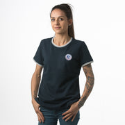 Tee-shirt Maille piquée col rond Femme La Ligne Française